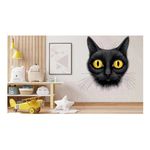 Casa si Gradina - Decoratiuni - Stickere decorative - Sticker decorativ, Pisica, Negru, 62 cm, 1358STK-9 - Infinity.ro
