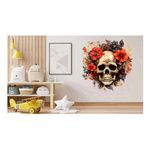 Casa si Gradina - Decoratiuni - Stickere decorative - Sticker decorativ, Skull, Rosu, 61 cm, 1357STK - Infinity.ro