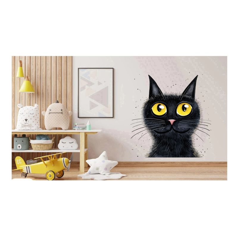 Casa si Gradina - Decoratiuni - Stickere decorative - Sticker decorativ, Pisica, Negru, 65 cm, 1358STK-8 - Infinity.ro