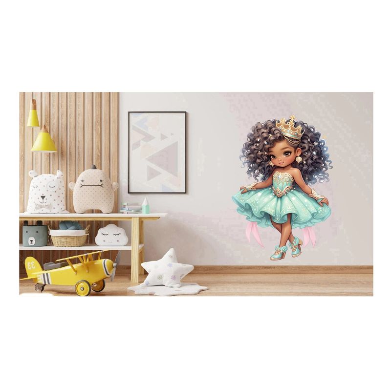 Casa si Gradina - Decoratiuni - Stickere decorative - Sticker decorativ, Printesa, Turcoaz, 1378STK-14 - Infinity.ro