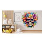 Casa si Gradina - Decoratiuni - Stickere decorative - Sticker decorativ, Skull, Galben, 62 cm, 1357STK-6 - Infinity.ro