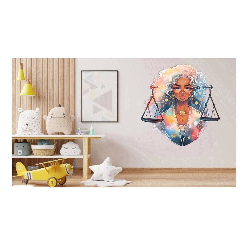 Casa si Gradina - Decoratiuni - Stickere decorative - Sticker decorativ, Zodiac Balanta, Turcoaz, 1377STK-6 - Infinity.ro