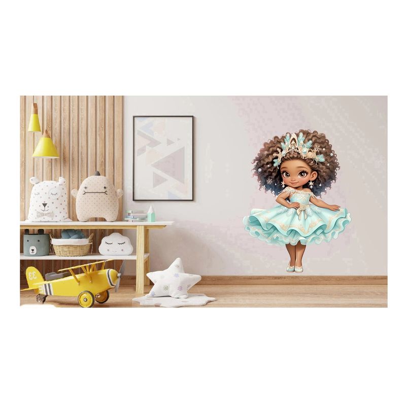 Casa si Gradina - Decoratiuni - Stickere decorative - Sticker decorativ, Printesa, Turcoaz, 1378STK-5 - Infinity.ro