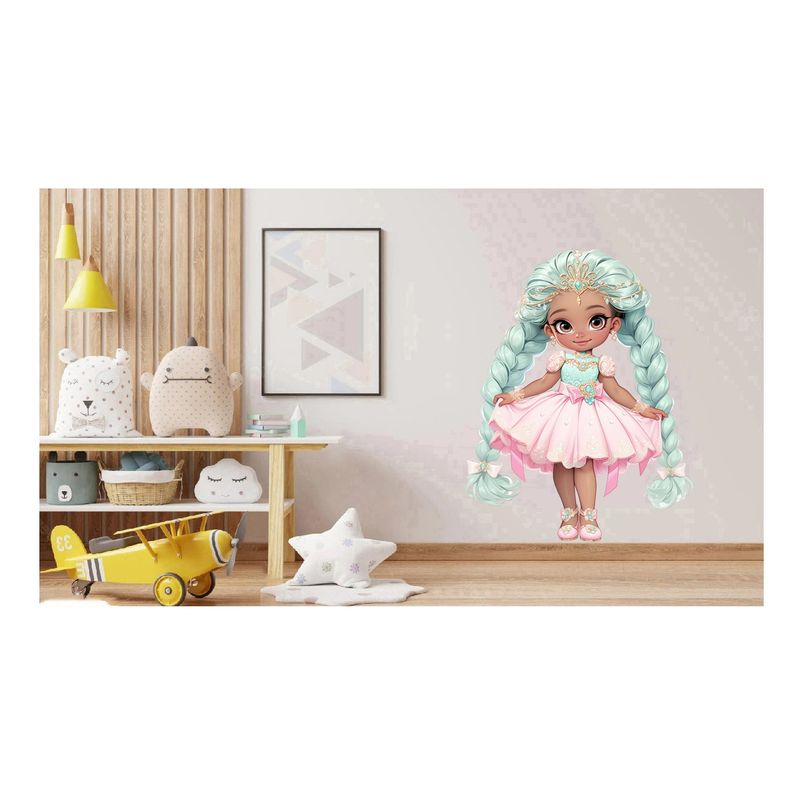 Casa si Gradina - Decoratiuni - Stickere decorative - Sticker decorativ, Printesa, Roz, 1378STK-11 - Infinity.ro