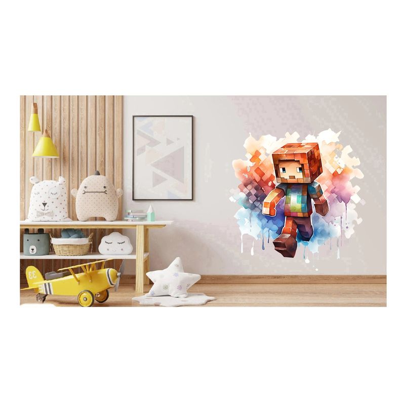 Casa si Gradina - Decoratiuni - Stickere decorative - Sticker decorativ, Minecraft, Maro, 1376STK-6 - Infinity.ro