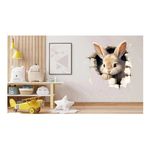 Casa si Gradina - Decoratiuni - Stickere decorative - Sticker decorativ, Iepure, Maro, 1375STK-6 - Infinity.ro
