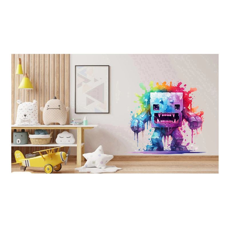 Casa si Gradina - Decoratiuni - Stickere decorative - Sticker decorativ, Minecraft, Mov, 1376STK-8 - Infinity.ro