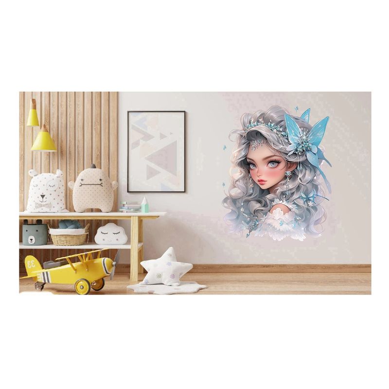 Casa si Gradina - Decoratiuni - Stickere decorative - Sticker decorativ, Printesa, Alb, 1374STK-10 - Infinity.ro