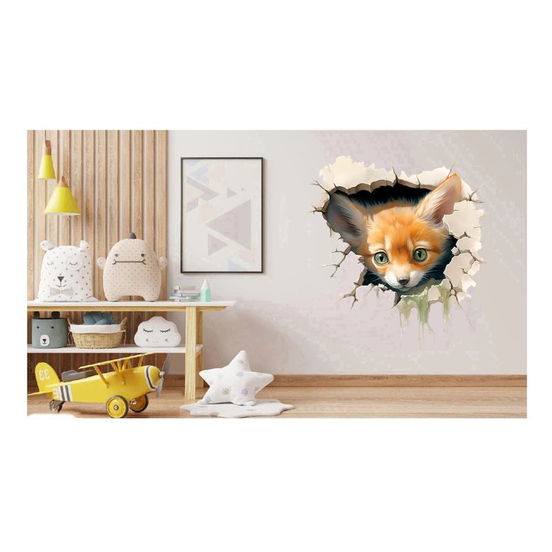 Casa si Gradina - Decoratiuni - Stickere decorative - Sticker decorativ, Vulpe, Maro, 1375STK - Infinity.ro