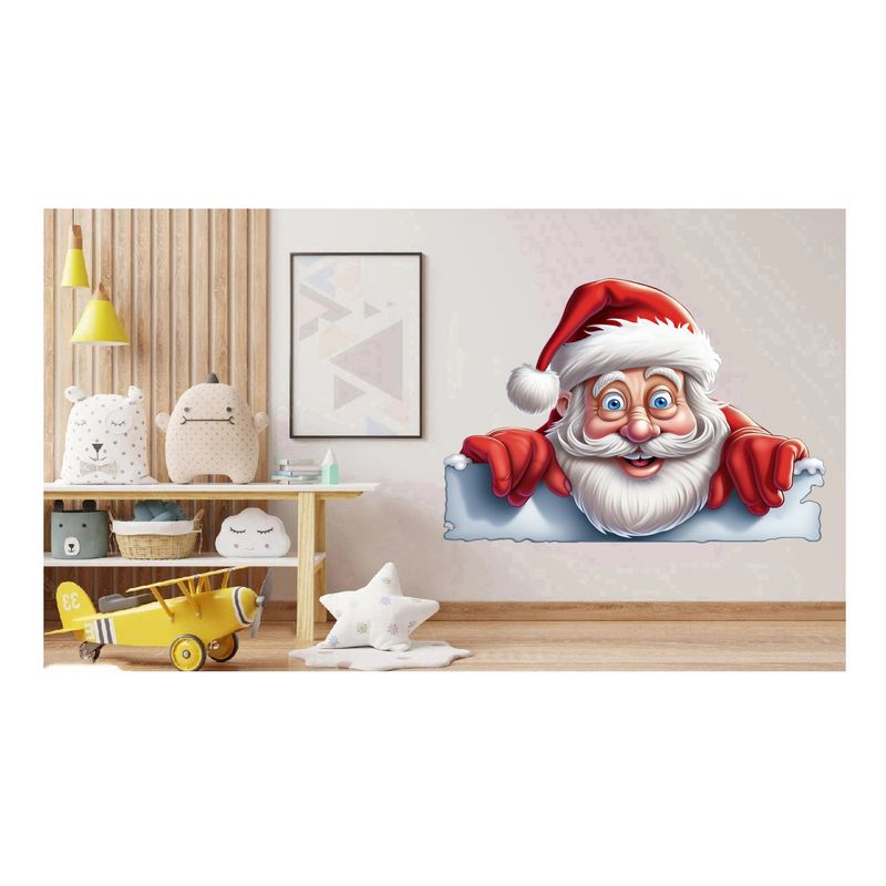 Casa si Gradina - Decoratiuni - Stickere decorative - Sticker decorativ, Mos Craciun, Rosu, 1371STK-17 - Infinity.ro