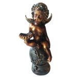 Casa si Gradina - Decoratiuni - Obiecte decorative - Accesorii decorative - Statueta decorativa, Inger, Maro, 35 cm, L3245X - Infinity.ro