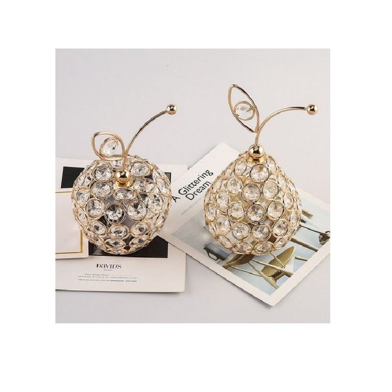 Casa si Gradina - Decoratiuni - Obiecte decorative - Accesorii decorative - Ornament decorativ, Para Crystal Luxury, Gold, 19 cm, A13858 - Infinity.ro