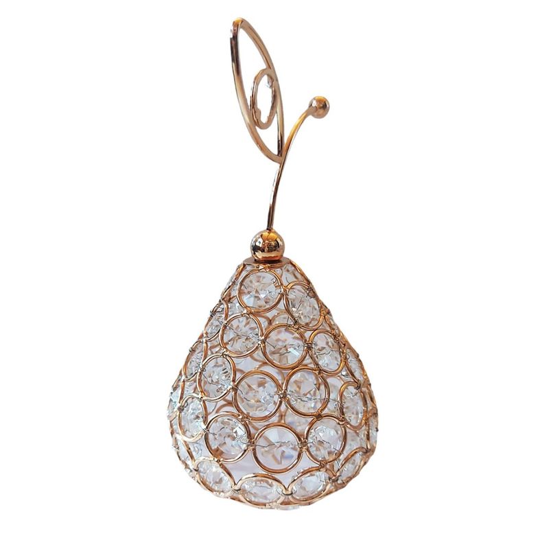Casa si Gradina - Decoratiuni - Obiecte decorative - Accesorii decorative - Ornament decorativ, Para Crystal Luxury, Gold, 19 cm, A13858 - Infinity.ro