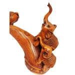 Casa si Gradina - Decoratiuni - Obiecte decorative - Accesorii decorative - Statueta decorativa, Familie de Elefanti, Maro, 35 cm, L3248X - Infinity.ro