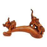 Casa si Gradina - Decoratiuni - Obiecte decorative - Accesorii decorative - Statueta decorativa, Familie de Elefanti, Maro, 35 cm, L3248X - Infinity.ro