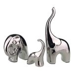 Casa si Gradina - Decoratiuni - Obiecte decorative - Accesorii decorative - Statueta decorativa, Familie de trei elefanti, 24 cm, 1992H - Infinity.ro