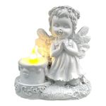 Casa si Gradina - Decoratiuni - Obiecte decorative - Accesorii decorative - Statueta decorativa in forma de inger cu lumanare, 10 cm, 1729H - Infinity.ro