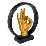 Casa si Gradina - Decoratiuni - Obiecte decorative - Accesorii decorative - Statueta decorativa, Mana cu semn de ok, Negru, 22 cm, 1711H - Infinity.ro