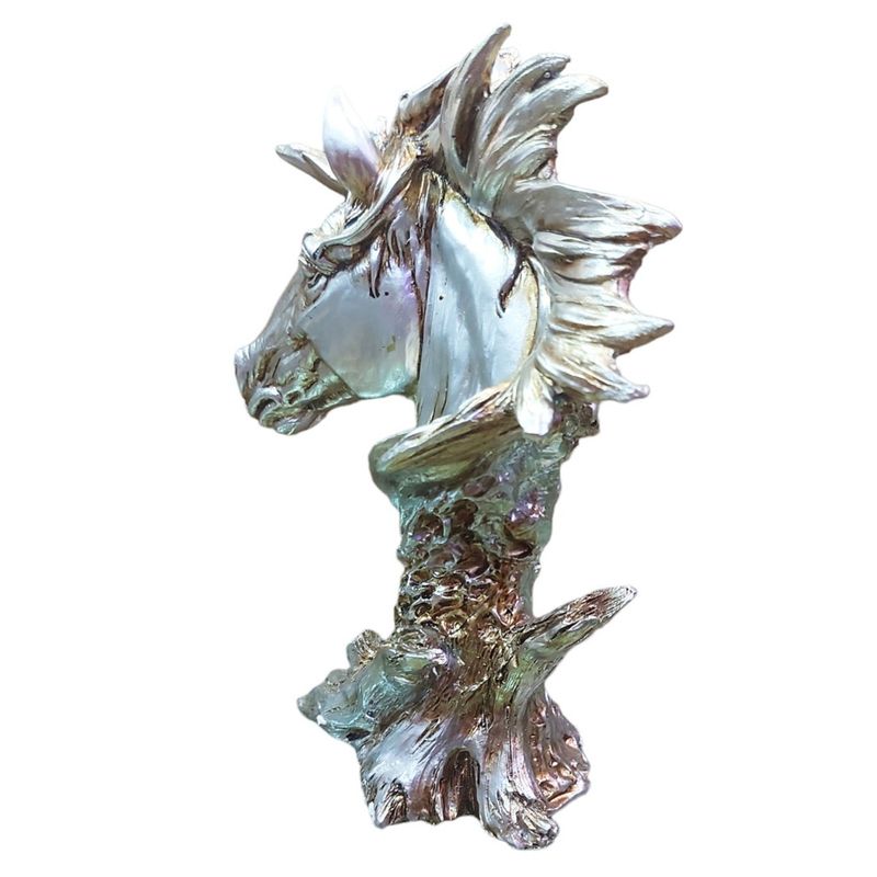 Casa si Gradina - Decoratiuni - Obiecte decorative - Accesorii decorative - Statueta Decorativa, Bust Cal, Argintiu, 25 cm, DO22X - Infinity.ro