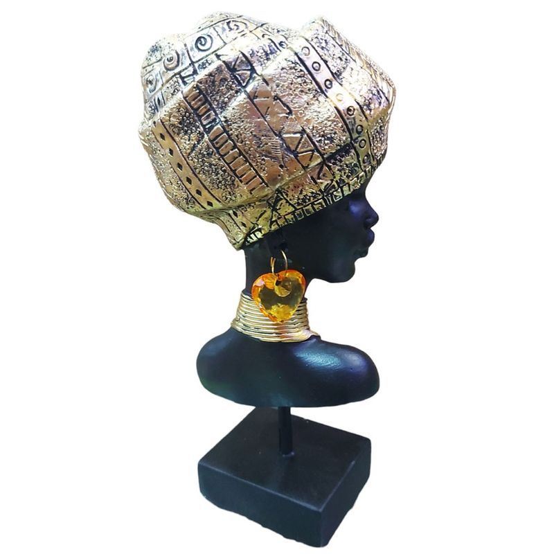 Casa si Gradina - Decoratiuni - Obiecte decorative - Accesorii decorative - Statueta Decorativa, Africana, Auriu, 23 cm, LY240X - Infinity.ro