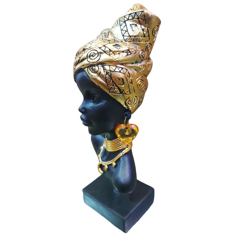 Casa si Gradina - Decoratiuni - Obiecte decorative - Accesorii decorative - Statueta Decorativa, Africana, Auriu, 23 cm, LY239X - Infinity.ro