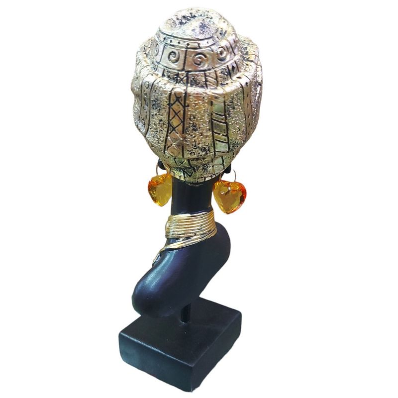 Casa si Gradina - Decoratiuni - Obiecte decorative - Accesorii decorative - Statueta Decorativa, Africana, Auriu, 23 cm, LY240X - Infinity.ro