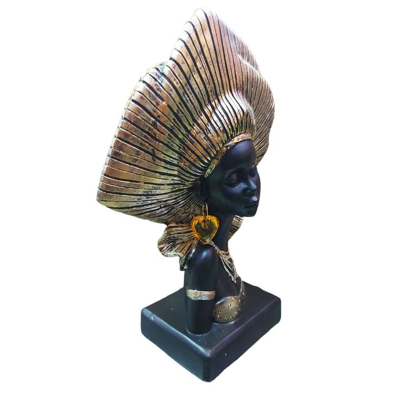 Casa si Gradina - Decoratiuni - Obiecte decorative - Accesorii decorative - Statueta Decorativa, Africana, Auriu, 26 cm, 222318GE - Infinity.ro
