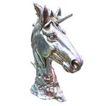 Casa si Gradina - Decoratiuni - Obiecte decorative - Accesorii decorative - Statueta Decorativa, Bust Cal, Argintiu, 25 cm, DO22X - Infinity.ro