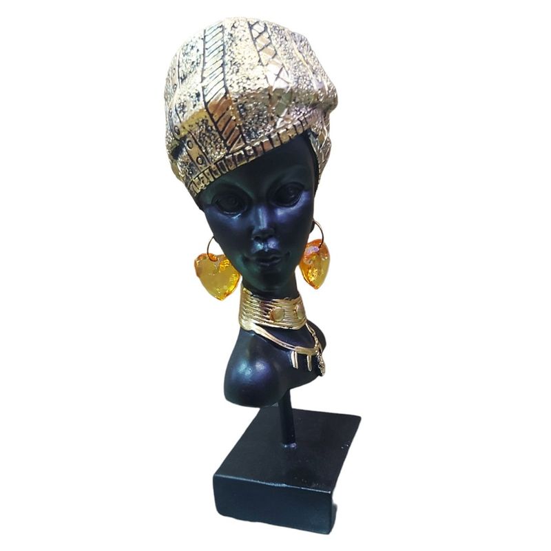 Casa si Gradina - Decoratiuni - Obiecte decorative - Accesorii decorative - Statueta Decorativa, Africana, Auriu, 23 cm, LY240X - Infinity.ro