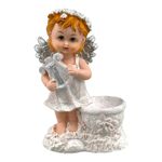 Casa si Gradina - Decoratiuni - Obiecte decorative - Accesorii decorative - Statueta decorativa, Ingeras cu instrument muzical, 19 cm, 1777H-1 - Infinity.ro