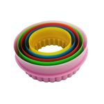 Casa si Gradina - Bucatarie si vesela - Ustensile bucatarie - Forme prajituri - Set 5 forme decupatoare in forma de Cerc, pentru biscuiti sau gogosi, 9 cm, 517COF - Infinity.ro
