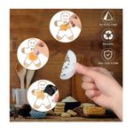 Casa si Gradina - Bucatarie si vesela - Ustensile bucatarie - Ustensile ornare prajituri - Set 50 de sabloane pentru decorarea parjiturilor, cafea, pentru pictura, Alb, 8.7 cm, A1427 - Infinity.ro