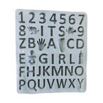 Casa si Gradina - Bucatarie si vesela - Ustensile bucatarie - Forme prajituri - Forma silicon cu Cifre, Litere, Piciorus, Manuta, Biberon, Dinozaur, Suzeta, Albastru, 21 cm, 491COF - Infinity.ro