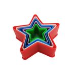 Casa si Gradina - Bucatarie si vesela - Ustensile bucatarie - Forme prajituri - Set 5 forme decupatoare in forma de Stea, pentru biscuiti sau gogosi, 9 cm, 519COF - Infinity.ro