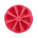 Casa si Gradina - Bucatarie si vesela - Ustensile bucatarie - Forme prajituri - Forma silicon pentru prajituri, Felii de Pizza, 8 cavitati, Rosu, 27 cm, 476COF - Infinity.ro