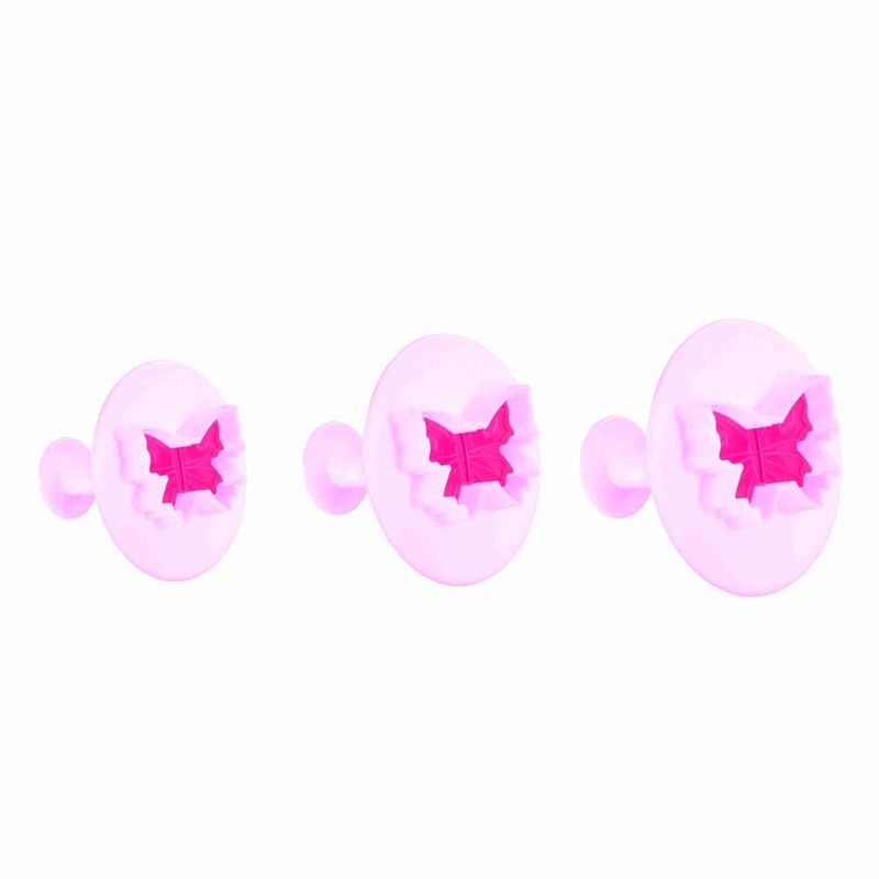 Casa si Gradina - Bucatarie si vesela - Ustensile bucatarie - Forme prajituri - Set 3 forme decupatoare, Forma de Fluture, 5 cm, 507COF - Infinity.ro