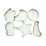 Casa si Gradina - Bucatarie si vesela - Ustensile bucatarie - Forme prajituri - Set 6 forme decupatoare tema Craciun, pentru biscuiti sau gogosi, 6 cm, 513COF - Infinity.ro