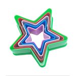 Casa si Gradina - Bucatarie si vesela - Ustensile bucatarie - Forme prajituri - Set 5 forme decupatoare in forma de Stea, pentru biscuiti sau gogosi, 9 cm, 519COF - Infinity.ro