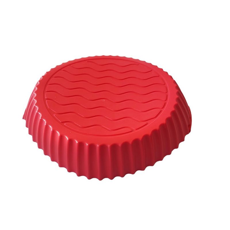 Casa si Gradina - Bucatarie si vesela - Ustensile bucatarie - Forme prajituri - Forma silicon pentru Tarte sau placinta, Rosu, 20 cm, 471COF - Infinity.ro