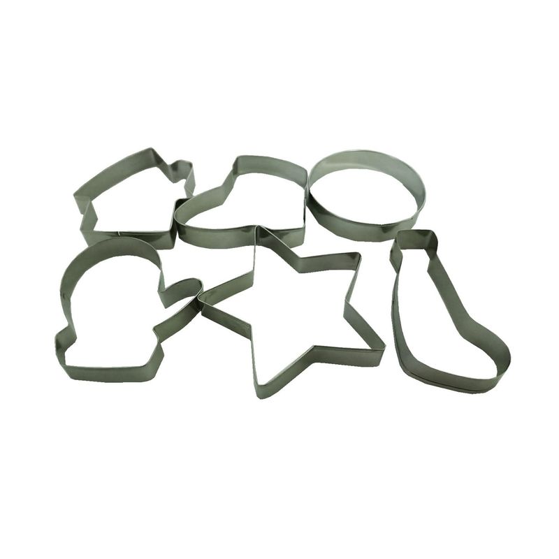 Casa si Gradina - Bucatarie si vesela - Ustensile bucatarie - Forme prajituri - Set 6 forme decupatoare tema Craciun, pentru biscuiti sau gogosi, 6 cm, 513COF - Infinity.ro