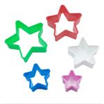 Casa si Gradina - Bucatarie si vesela - Ustensile bucatarie - Forme prajituri - Set 5 forme decupatoare in forma de Stea, pentru biscuiti sau gogosi, 9 cm, 519COF - Infinity.ro