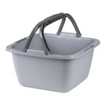 Market - Curatenie si intretinere casa - Produse menaj - Galeti si ligheane - Vas din plastic cu manere 39 x 39 x 22 cm, gri, JOTTA Pola - Infinity.ro