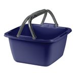Market - Curatenie si intretinere casa - Produse menaj - Galeti si ligheane - Vas din plastic cu manere 39 x 39 x 22 cm, albastru, JOTTA Pola - Infinity.ro