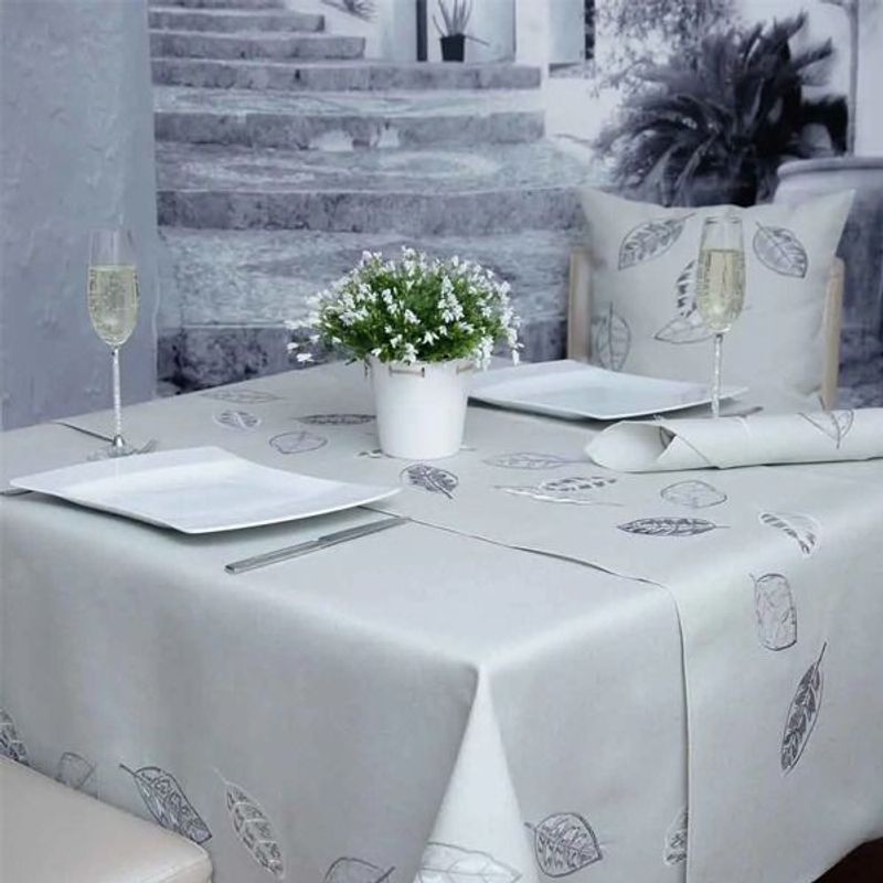Casa si Gradina - Textile si covoare - Textile bucatarie - Servete si naproane - Set complet pentru masa, 8 piese, AMBITION Leaf - Infinity.ro