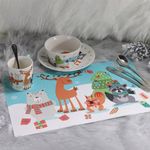 Casa si Gradina - Textile si covoare - Textile bucatarie - Servete si naproane - Suport farfurie laminat 42 x 28 cm, AMBITION JUNIOR Winter Forest Team - Infinity.ro