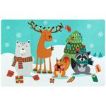 Casa si Gradina - Textile si covoare - Textile bucatarie - Servete si naproane - Suport farfurie laminat 42 x 28 cm, AMBITION JUNIOR Winter Forest Team - Infinity.ro