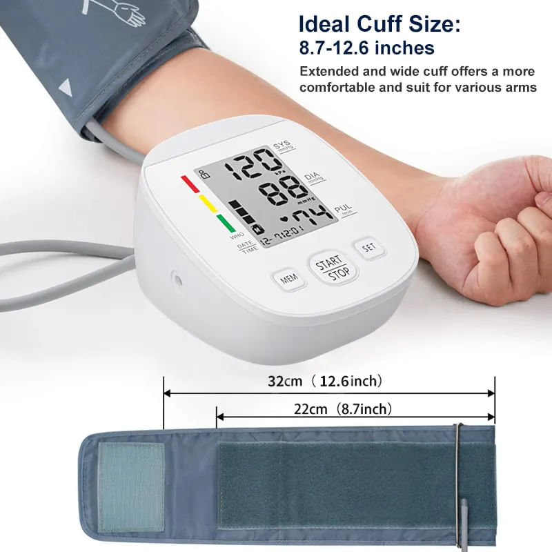 Ingrijire personala si Cosmetice - Sanatate si wellness - Aparate medicale - Tensiometre - Tensiometru de brat, Bleksy™ 809, Automat, Detectare puls neregulat, Validat clinic, 90 Memorii, Manseta 22-32cm, Alb - Infinity.ro