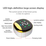 Jucarii, Copii si Bebe - Maternitate - Pompe de san - Pompa de San, Bleksy®, Electrica, Portabila, Ecran Tactil LED, Capacitate 200 ml, Cablu USB,  Protectie Silicon - Infinity.ro