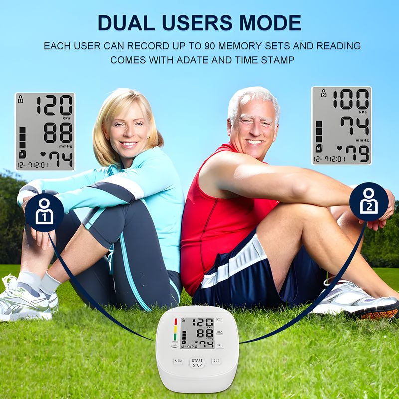 Ingrijire personala si Cosmetice - Sanatate si wellness - Aparate medicale - Tensiometre - Tensiometru de brat, Bleksy™ 809, Automat, Detectare puls neregulat, Validat clinic, 90 Memorii, Manseta 22-32cm, Alb - Infinity.ro