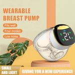 Jucarii, Copii si Bebe - Maternitate - Pompe de san - Pompa de San, Bleksy®, Electrica, Portabila, Ecran Tactil LED, Capacitate 200 ml, Cablu USB,  Protectie Silicon - Infinity.ro